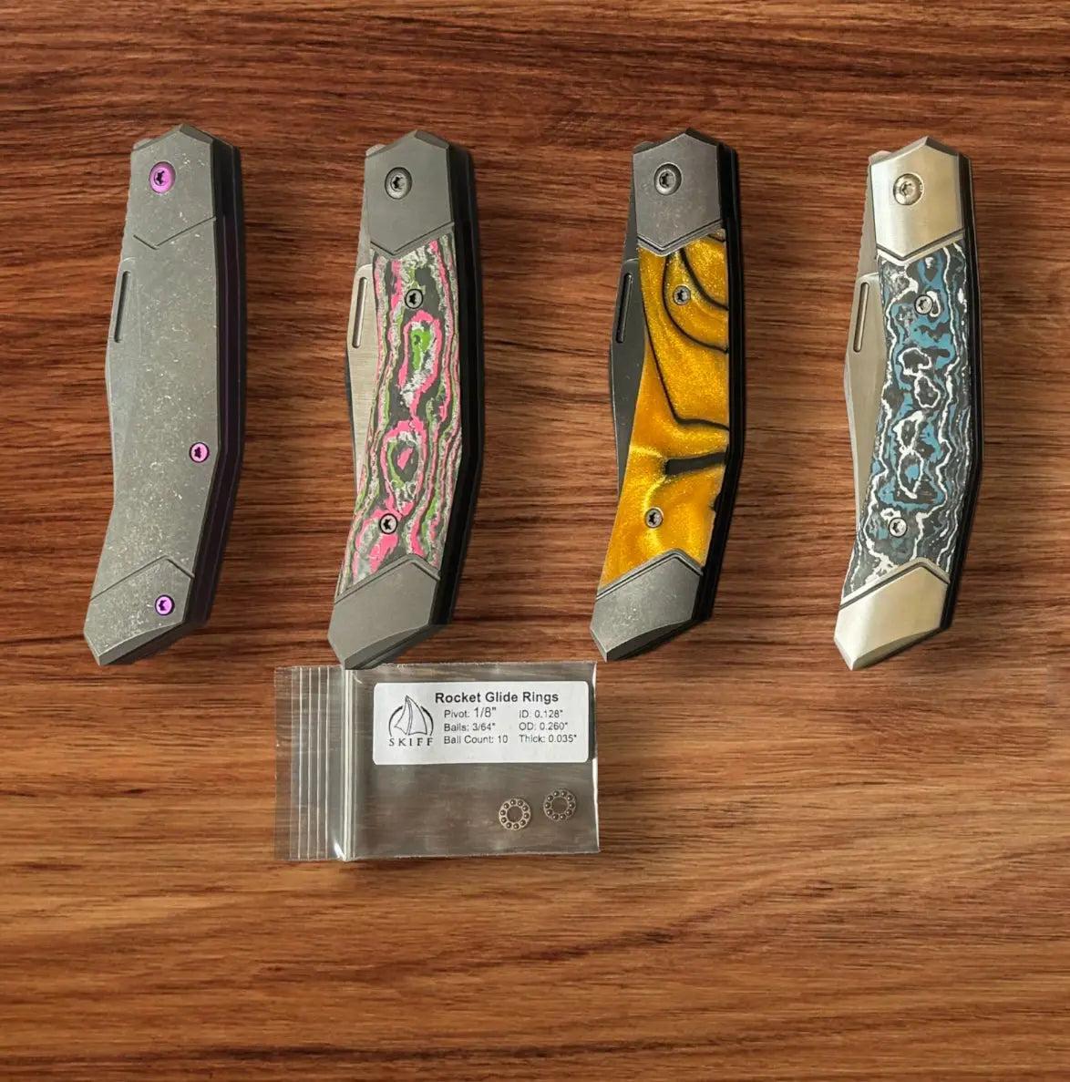 Jack Wolf Knives-Jack Wolf Knives - BIONIC JACK - CAMOCARBON WATERMELON SUGAR - w/ FREE Skiff Bearings-Urban Cutlery