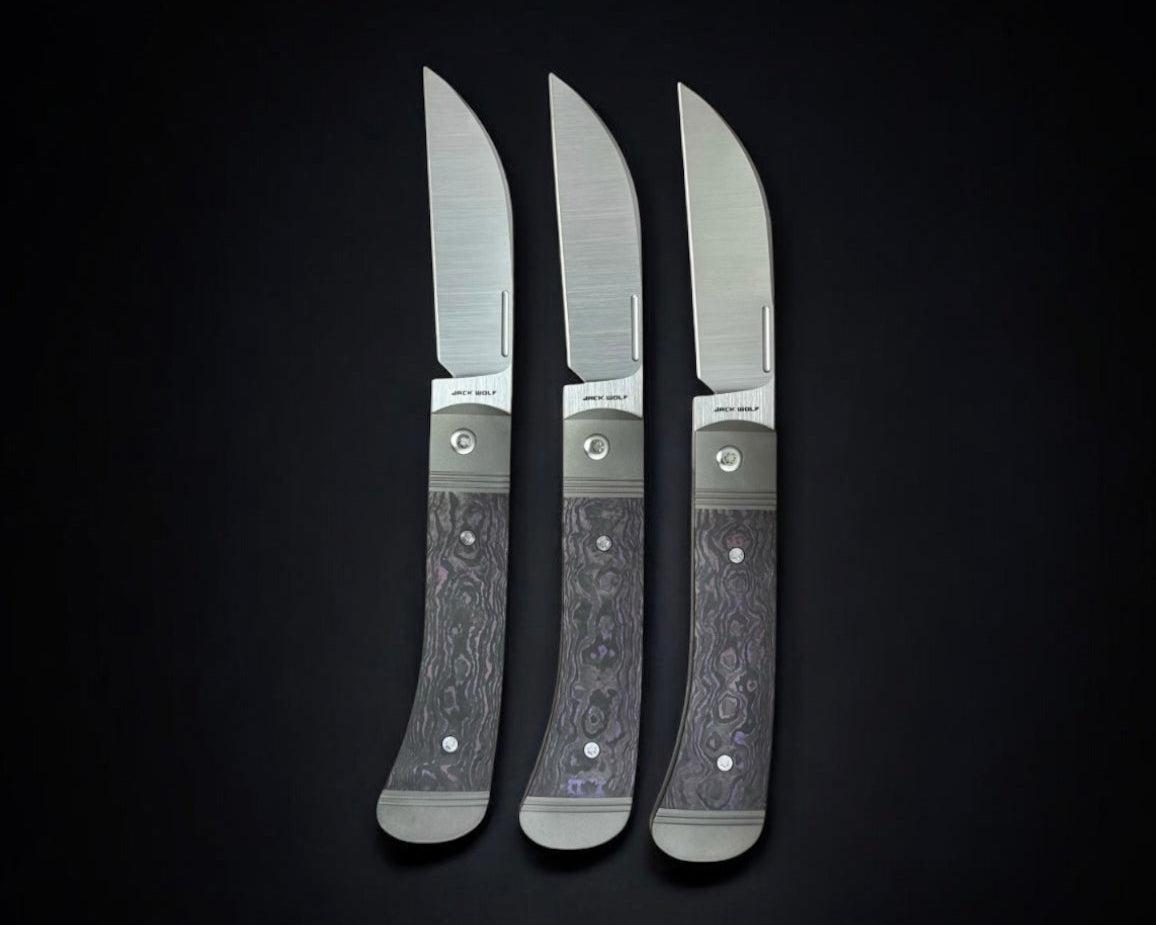 Jack Wolf Knives-Jack Wolf Knives - DIAMONDBACK JACK - FAT CARBON PURPLE HAZE-Urban Cutlery