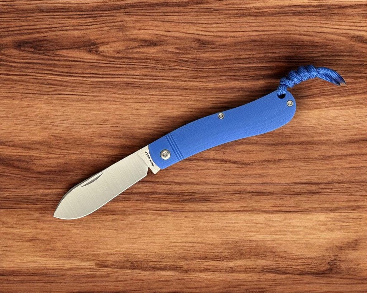 Jack Wolf Knives-Jack Wolf Knives K9 JACK - Ultralight Series - BLUE G10 OPPOSING ARCS-Urban Cutlery