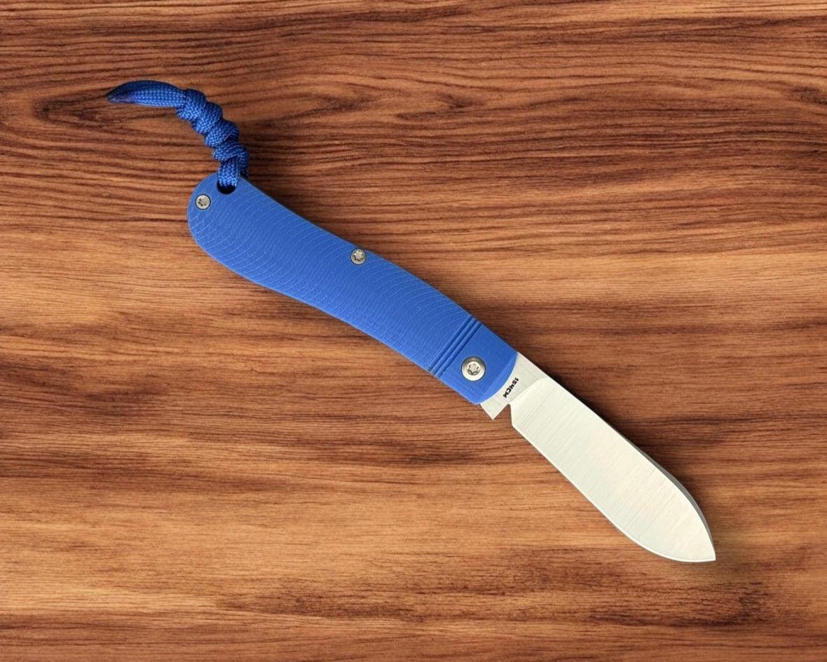 Jack Wolf Knives-Jack Wolf Knives K9 JACK - Ultralight Series - BLUE G10 OPPOSING ARCS-Urban Cutlery