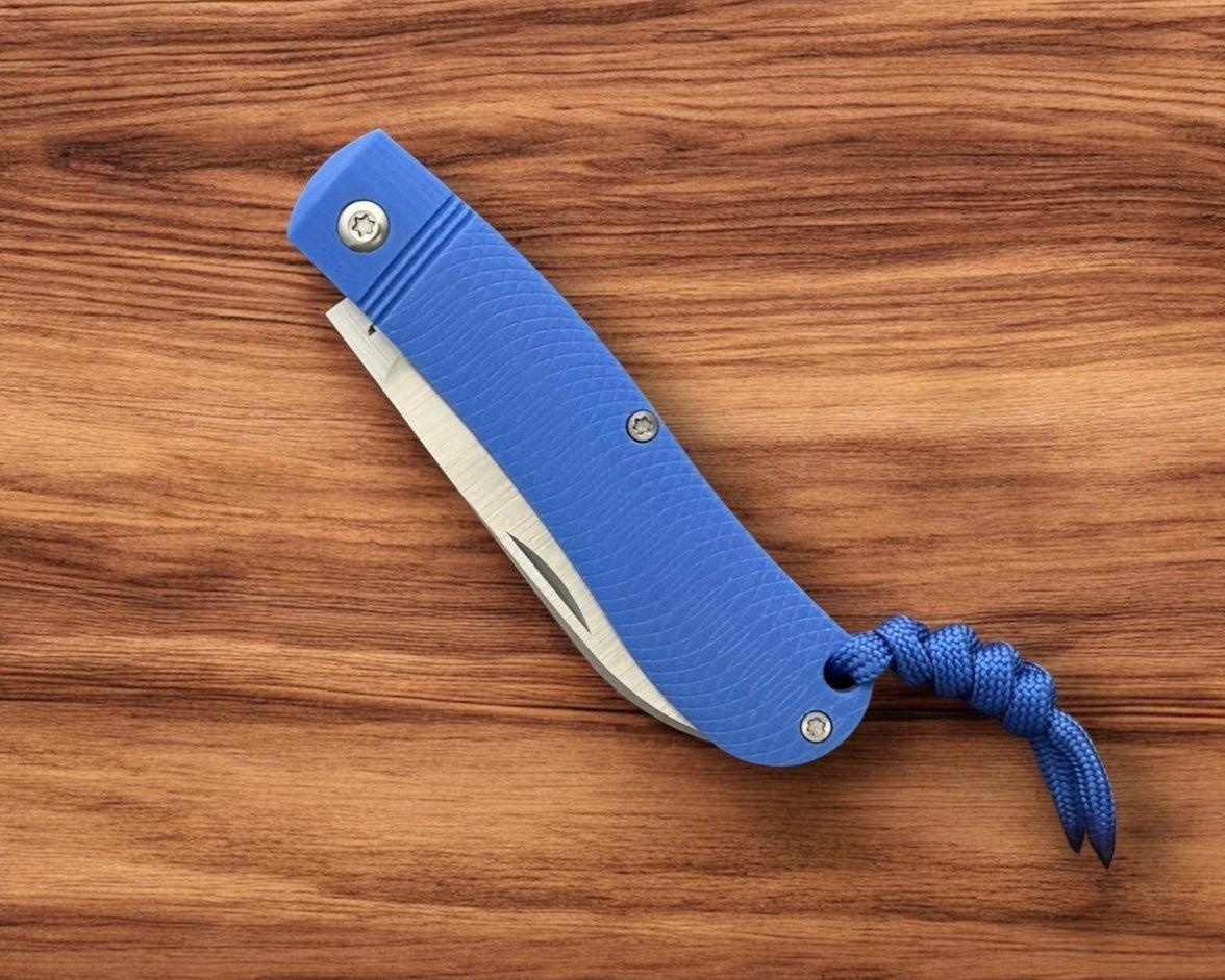 Jack Wolf Knives-Jack Wolf Knives K9 JACK - Ultralight Series - BLUE G10 OPPOSING ARCS-Urban Cutlery