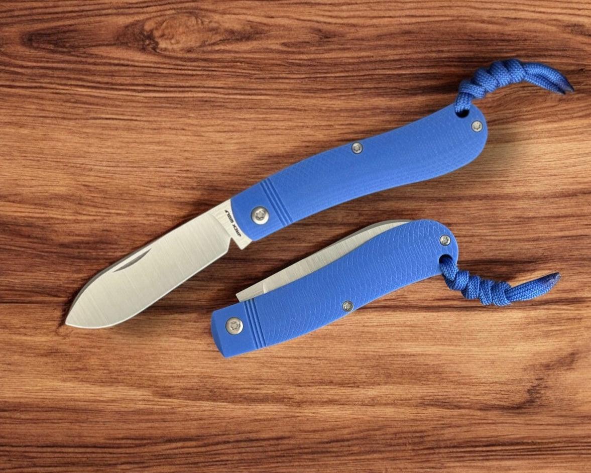 Jack Wolf Knives-Jack Wolf Knives K9 JACK - Ultralight Series - BLUE G10 OPPOSING ARCS-Urban Cutlery