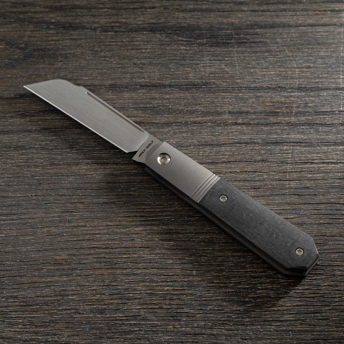 Jack Wolf Knives-Jack Wolf Knives - MIDNIGHT JACK - TWILL CARBON FIBER-Urban Cutlery