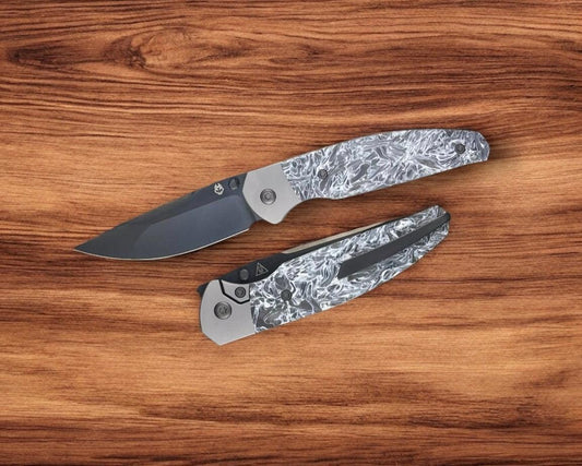 Jack Wolf Knives-Jack Wolf Knives - TANGO JACK - FAT CARBON DARK MATTER POLAR DLC BELT SATIN-Urban Cutlery