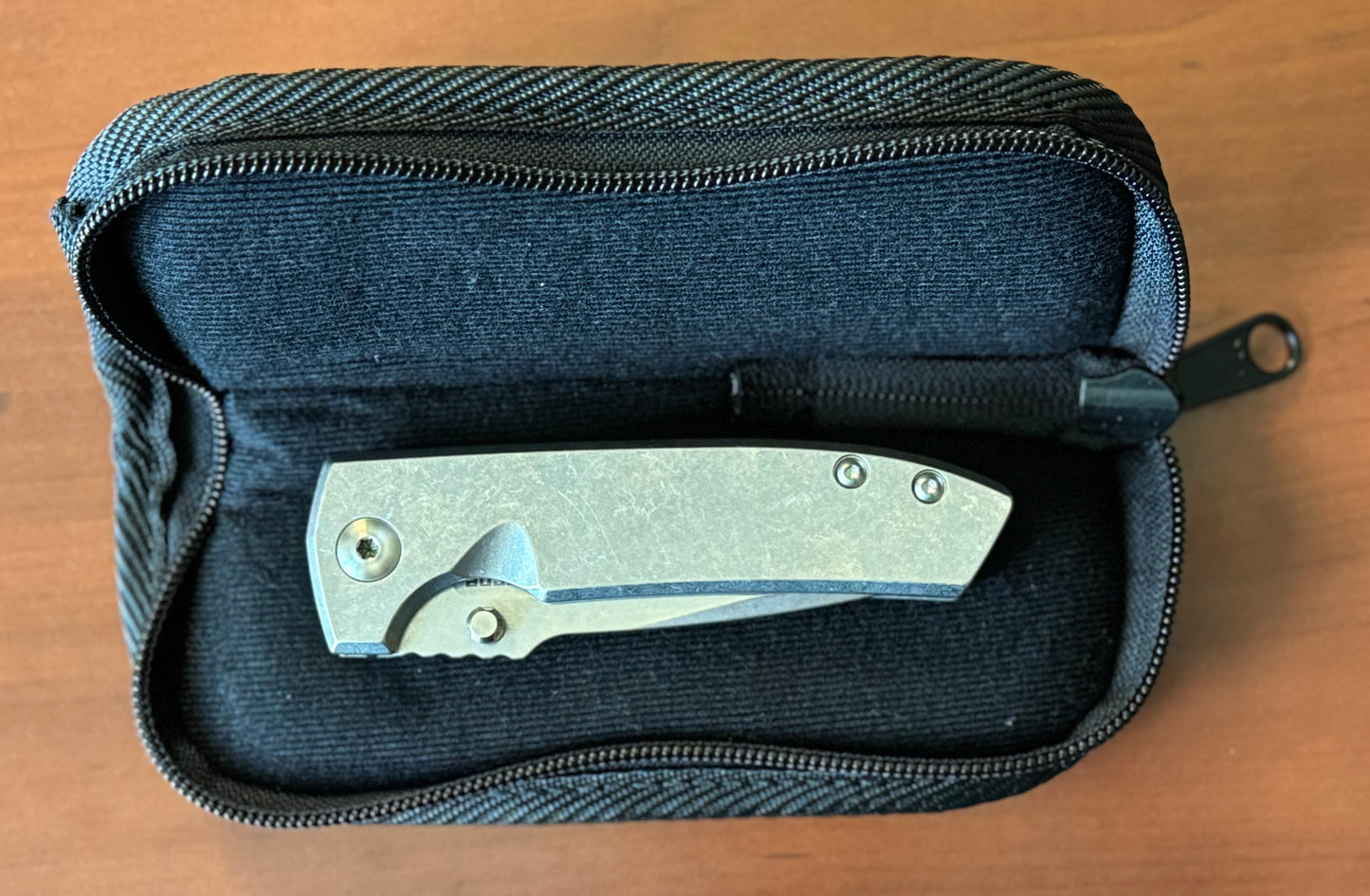 Les George Knives-Les George Knives VECP - Frame Lock - Stonewashed Handle & Blade-Urban Cutlery