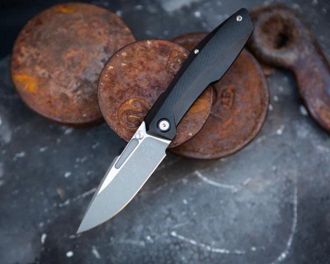 Null Knives Raiden R2 - Milled Black PVD Handle - Dark Stonewash Magnacut Blade-Null Knives-Urban Cutlery & Lifestyle Shoppe