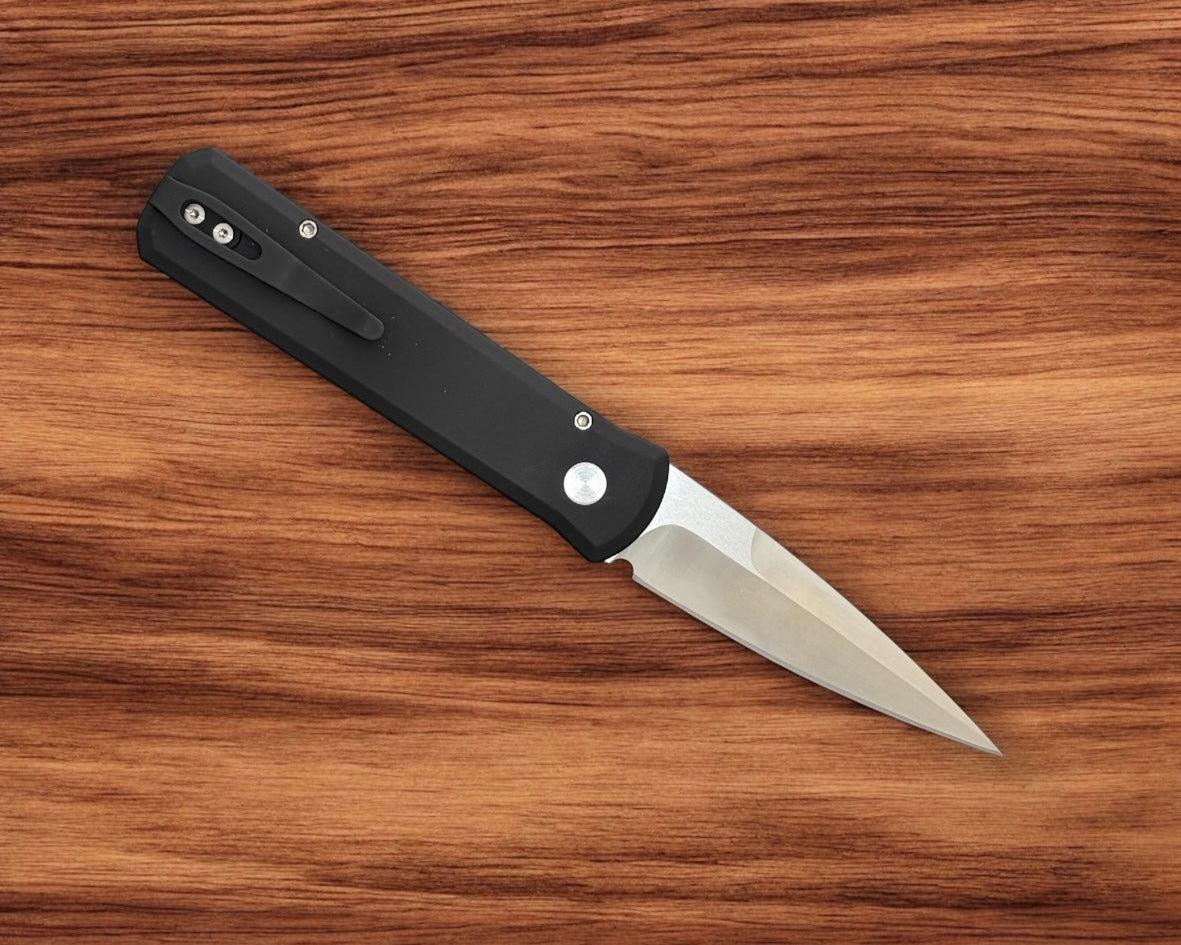 Pro-Tech-Pro-Tech 7210.Livewire.20CV Godson AUTO - Livewire Copper Carbon Fiber Inlay Handles - Satin 20CV Blade-Urban Cutlery