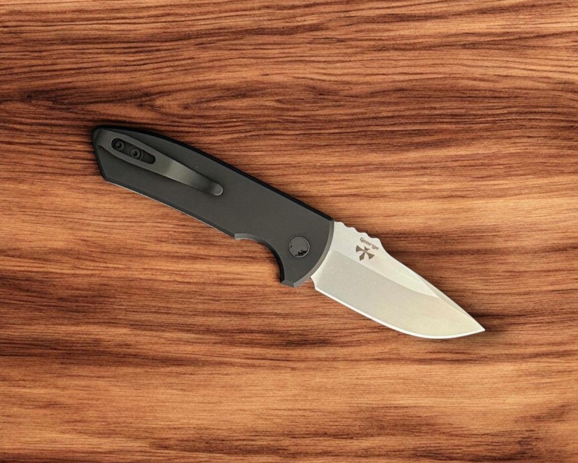 Pro-Tech-Pro-Tech SBR AUTO - Custom Unique Micarta Handle - s35vn Blade - Unique Button #2-Urban Cutlery