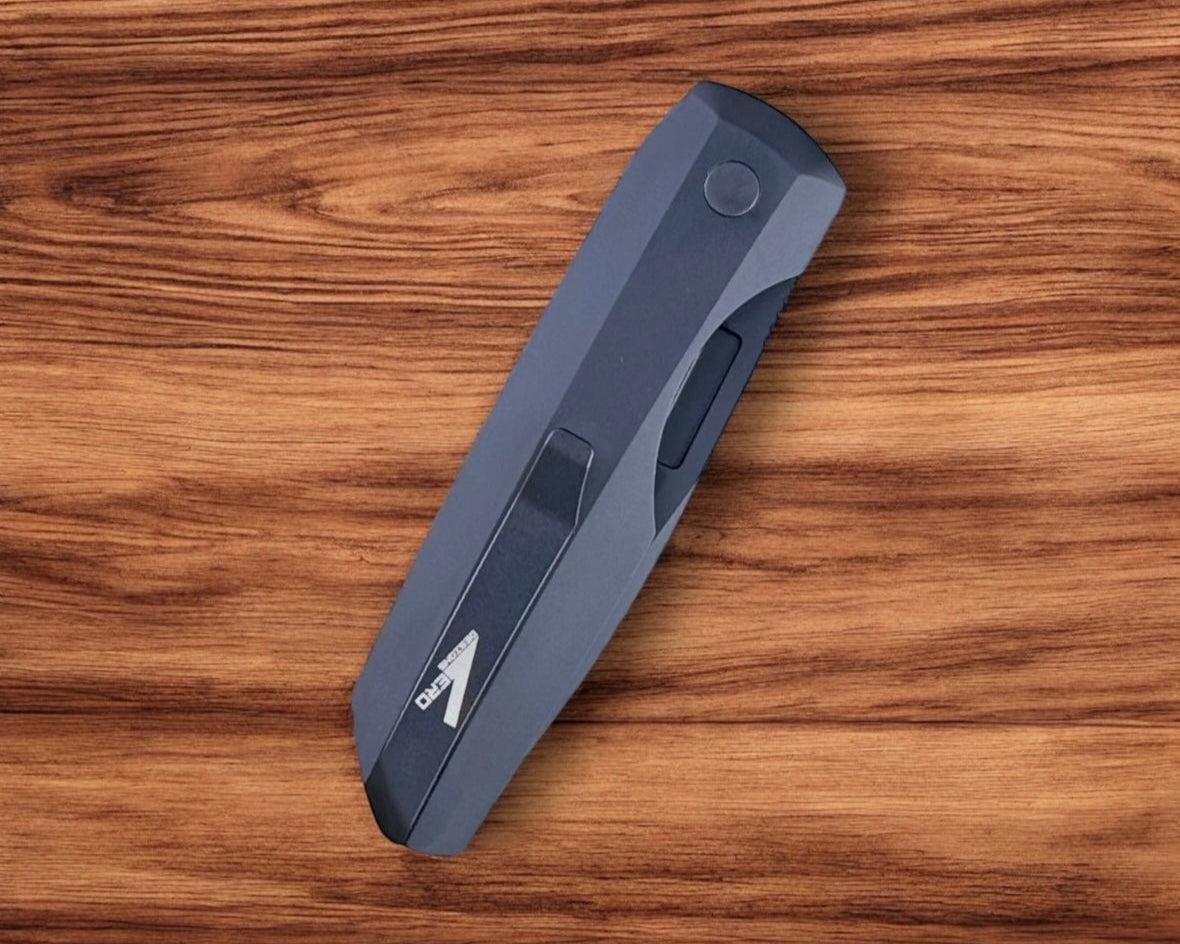 Pro-Tech-Pro-Tech Vero Synapse Auto - Black Aluminum and Green Linen Micarta Handle - DLC Black Magnacut Blade - Black Hardware - Black Signature Vero Clip-Urban Cutlery