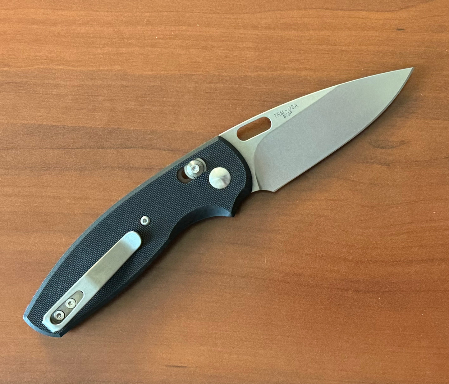 Three Rivers Mfg.-Three Rivers Mfg. (TRM) Bulldog (First Production Run) - Black G10 Handles - CTS-B75P Blade-Urban Cutlery