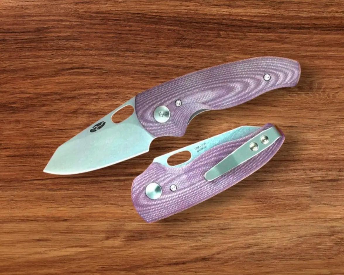 Three Rivers Mfg.-Three Rivers Mfg. (TRM) Holey Nerd - POPSICLE PURPLE G10 3D Contoured Handles - MagnaCut-Urban Cutlery