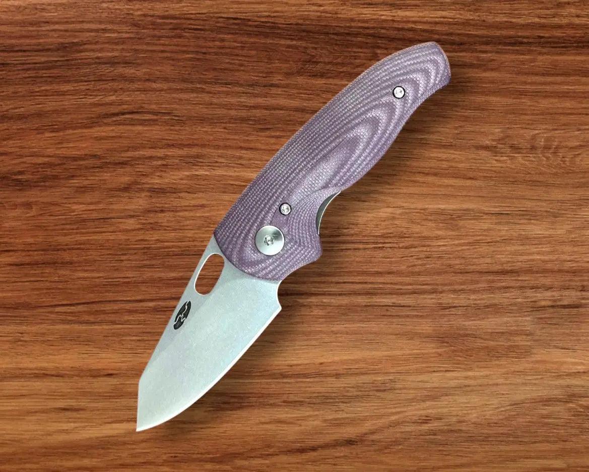 Three Rivers Mfg.-Three Rivers Mfg. (TRM) Holey Nerd - POPSICLE PURPLE G10 3D Contoured Handles - MagnaCut-Urban Cutlery