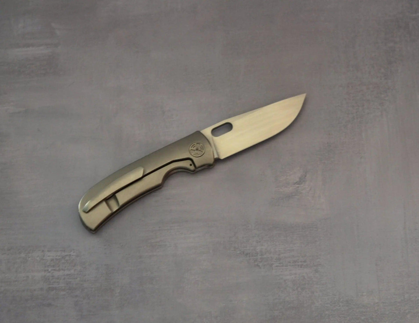 WingmanEDC; Tom Mayo-WingmanEDC x Tom Mayo MTNT Mach 3 - Titanium - Hand Rubbed M390 - Pre-Owned-Urban Cutlery