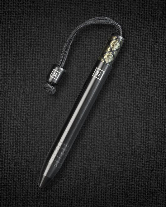 Ocaso Titanium Mini Pen - Black DLC Titanium