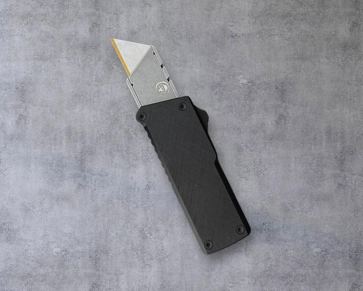 Chaves Knives-Chaves CHUB OTF - Black Crosshatch-Urban Cutlery