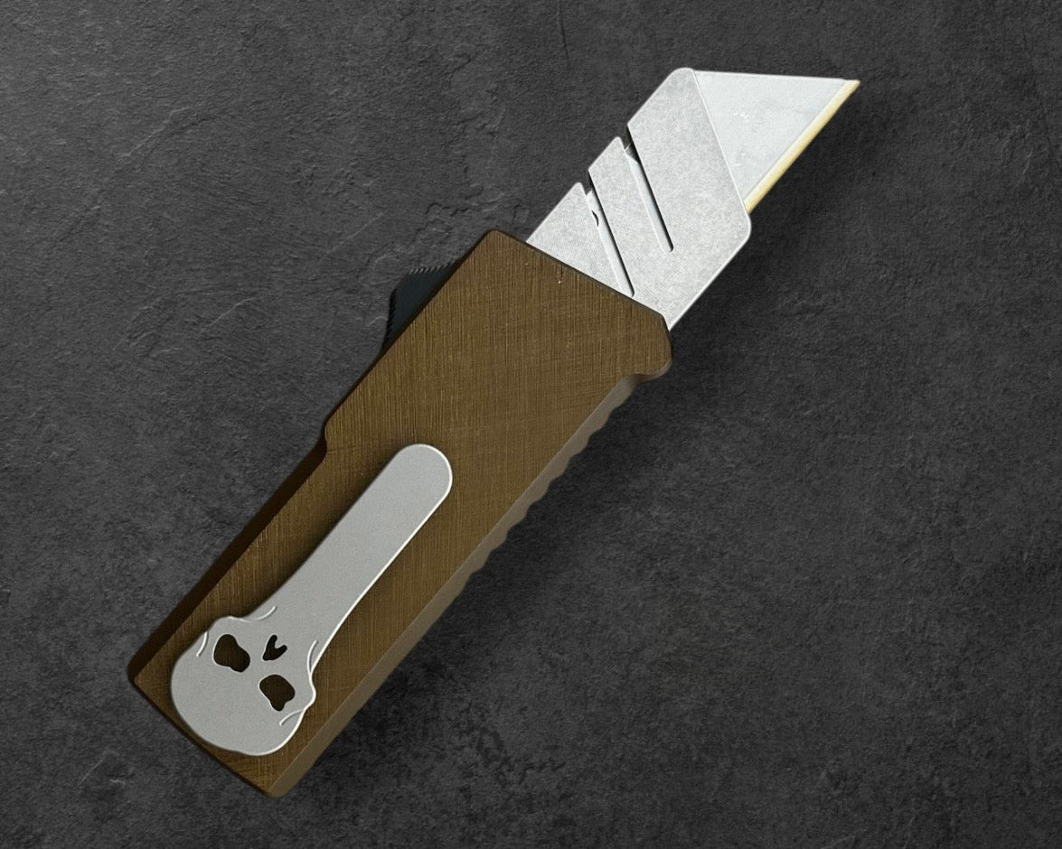 Chaves Knives-Chaves CHUB OTF - Brown Crosshatch-2-Urban Cutlery