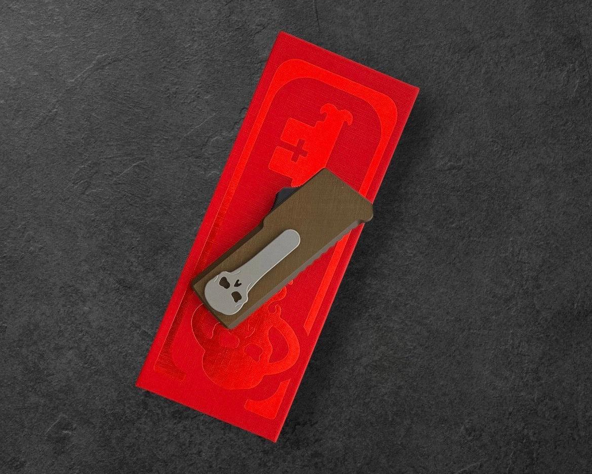 Chaves Knives-Chaves CHUB OTF - Brown Crosshatch-Urban Cutlery