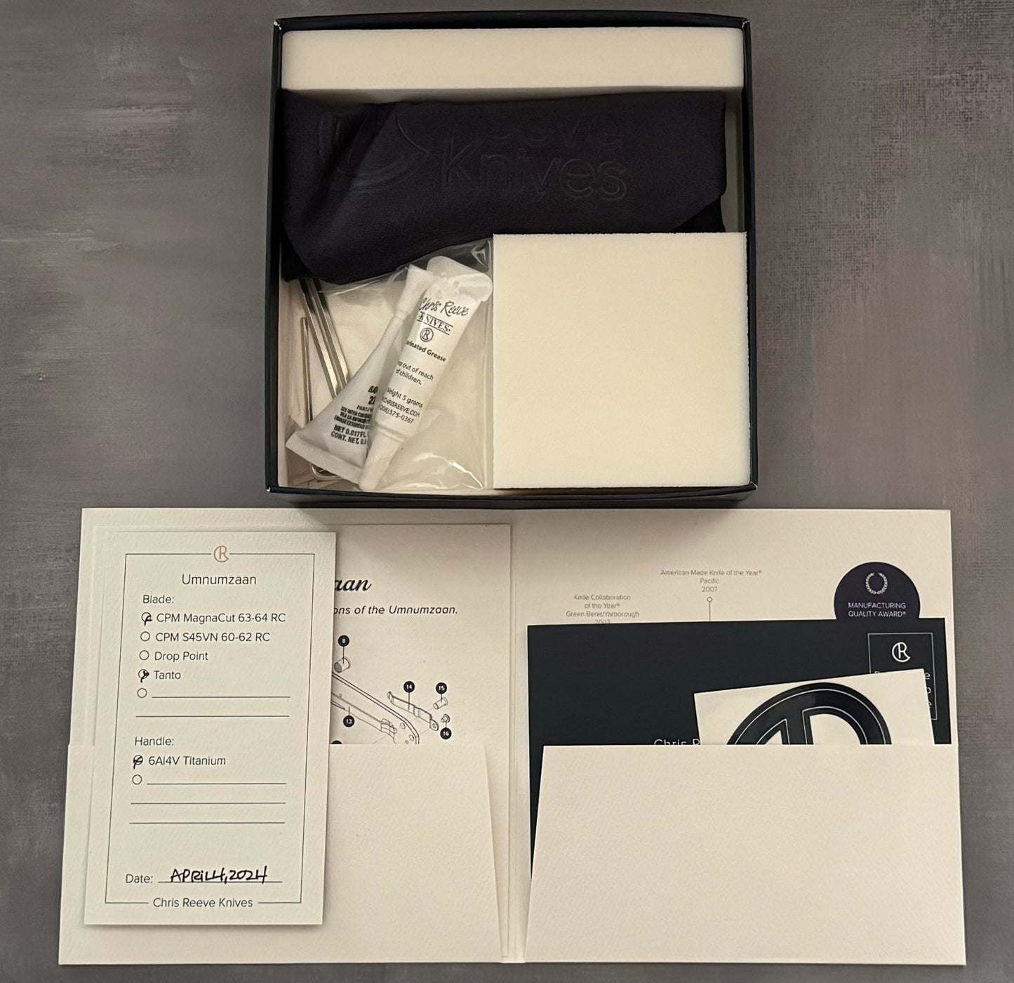 Chris Reeve Knives-Chris Reeve Knives Umnumzaan - MagnaCut Tanto Blade - Brand New-5-Urban Cutlery