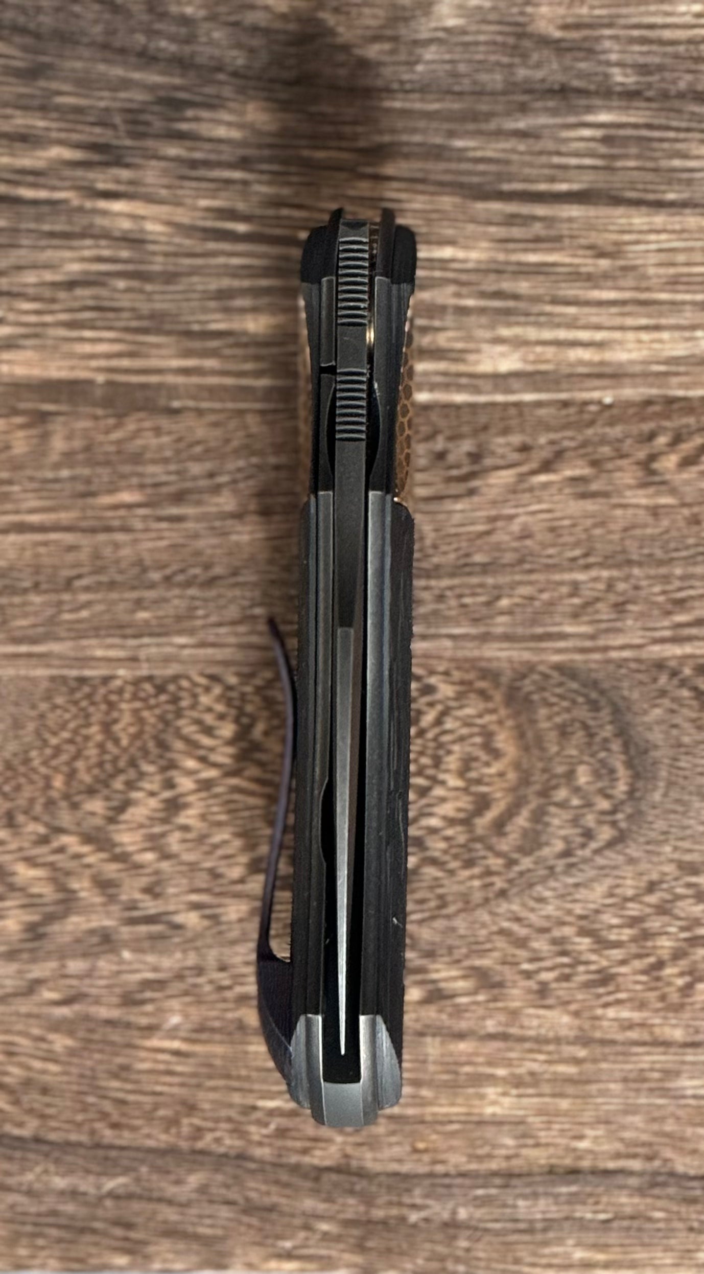 Custom Knife Factory-Custom Knife Factory Davless Carbon Fiber & Superconductor w/ Two Tone Blackwash-Urban Cutlery