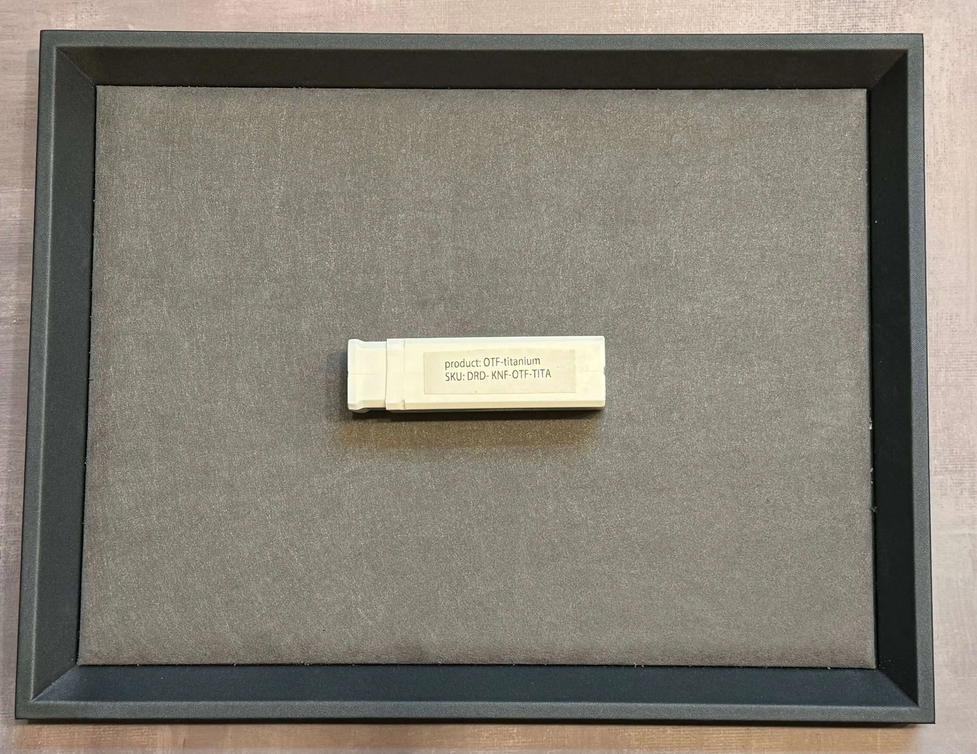 D Rocket Design-D Rocket Design KatanaO Manual OTF - Titanium Scales - M390 Blade - Brand New-Urban Cutlery