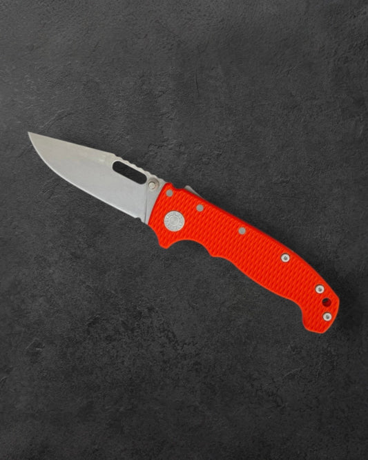 Demko Knives-Demko Knives USA AD20I Slim - Orange G10 Handles - Nitro-X7 Clip Point Blade-1-Urban Cutlery