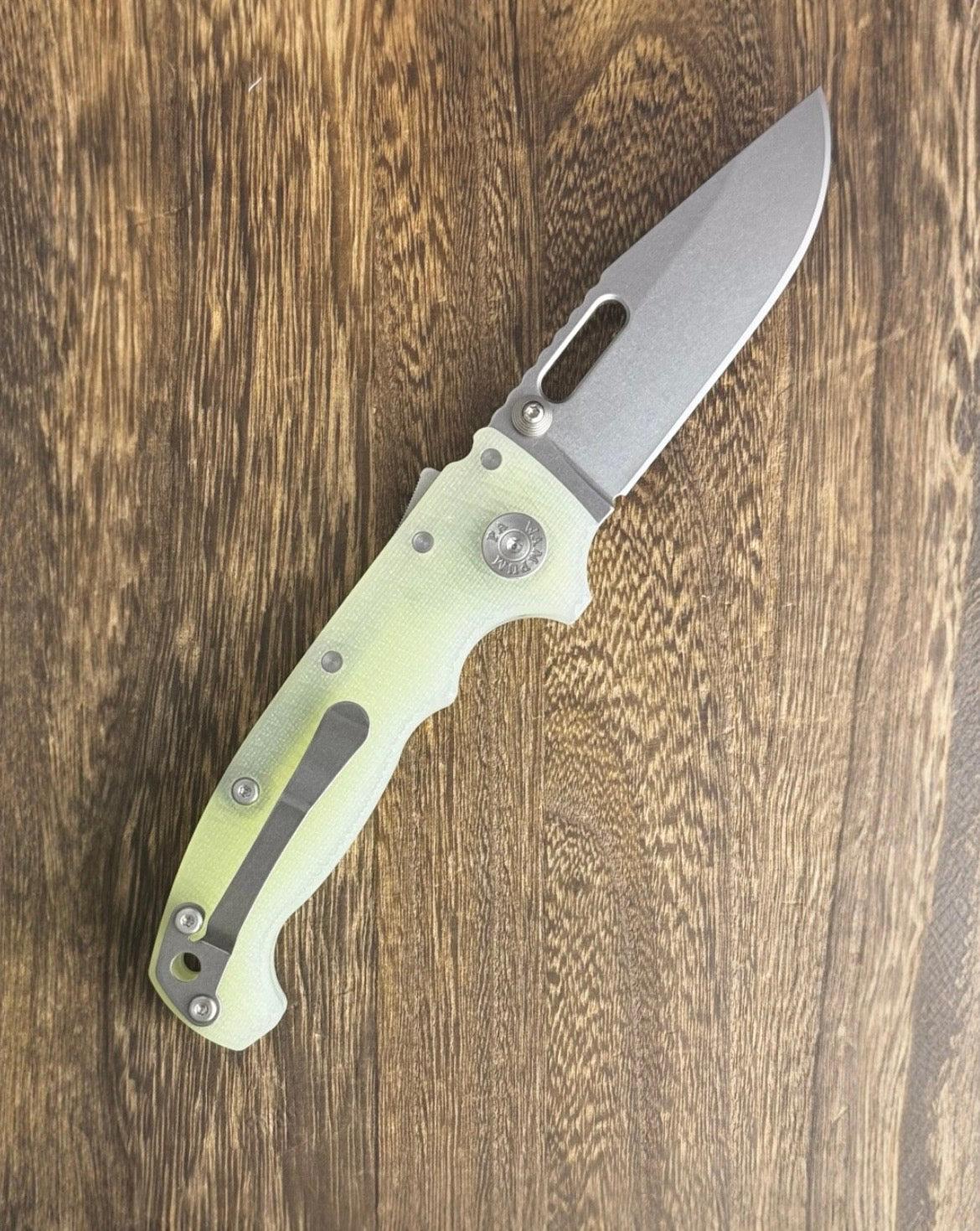 Demko Knives-Demko Knives USA MGAD20 - Natural G10 Handles - 3V Clip Point Blade-3-Urban Cutlery