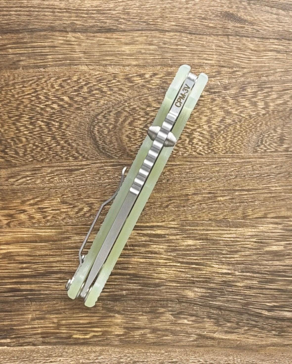 Demko Knives-Demko Knives USA MGAD20 - Natural G10 Handles - 3V Clip Point Blade-4-Urban Cutlery