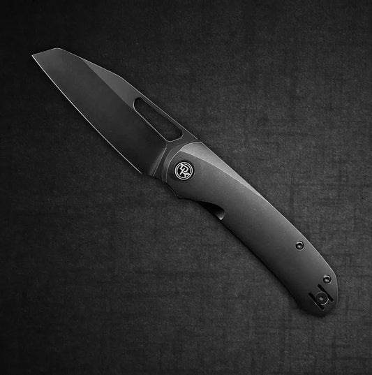 Divo Knives-Divo Buzz - Blacked Out - Blackwashed Ti / Blackwashed Blade-1-Urban Cutlery