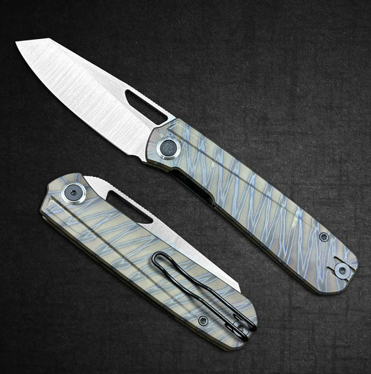 Divo Mash V2.5 - Flamed Ti/Belt Satin Divo Knives Urban Cutlery & Lifestyle Shoppe