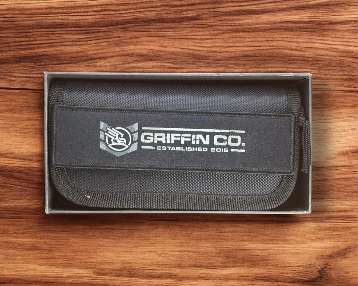 Griffin Company-Griffin Company Scout F3 Urban EDC Exclusive - Ti Scales w/ Seigaiha Engraved Brass Inlay-Urban Cutlery