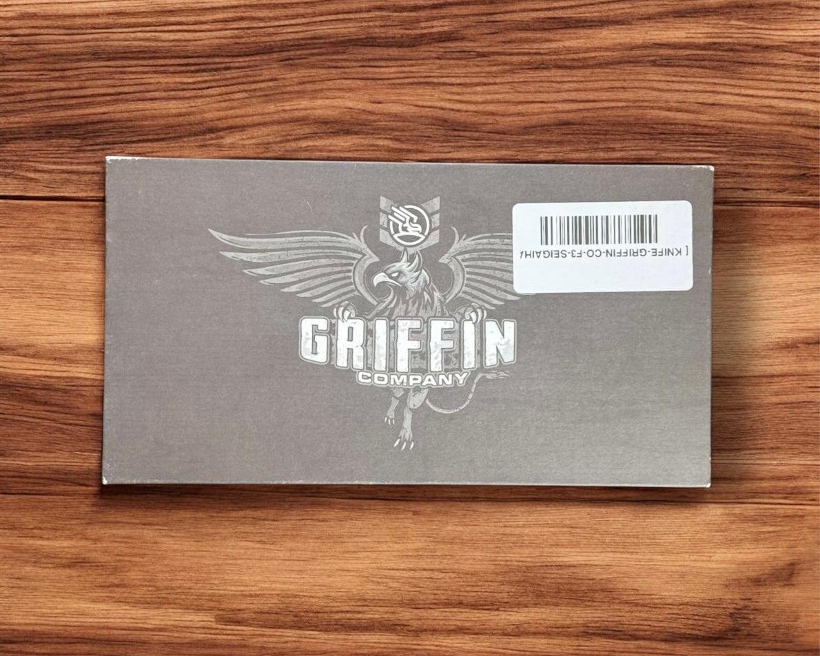 Griffin Company-Griffin Company Scout F3 Urban EDC Exclusive - Ti Scales w/ Seigaiha Engraved Brass Inlay-Urban Cutlery