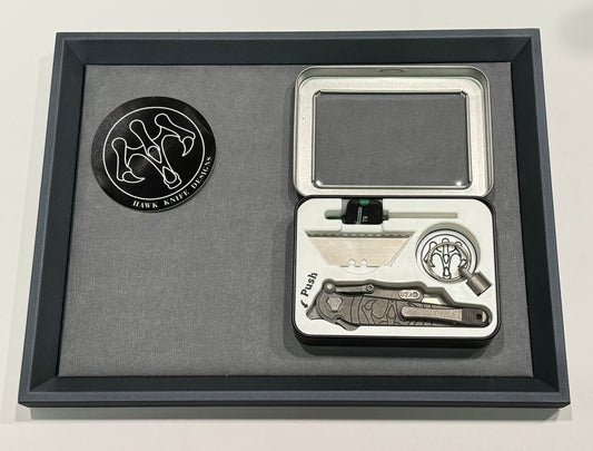 Hawk Knife Designs-G&G Hawk Knives Shortcut Titanium Flipper Utility Knife - Brand New-1-Urban Cutlery