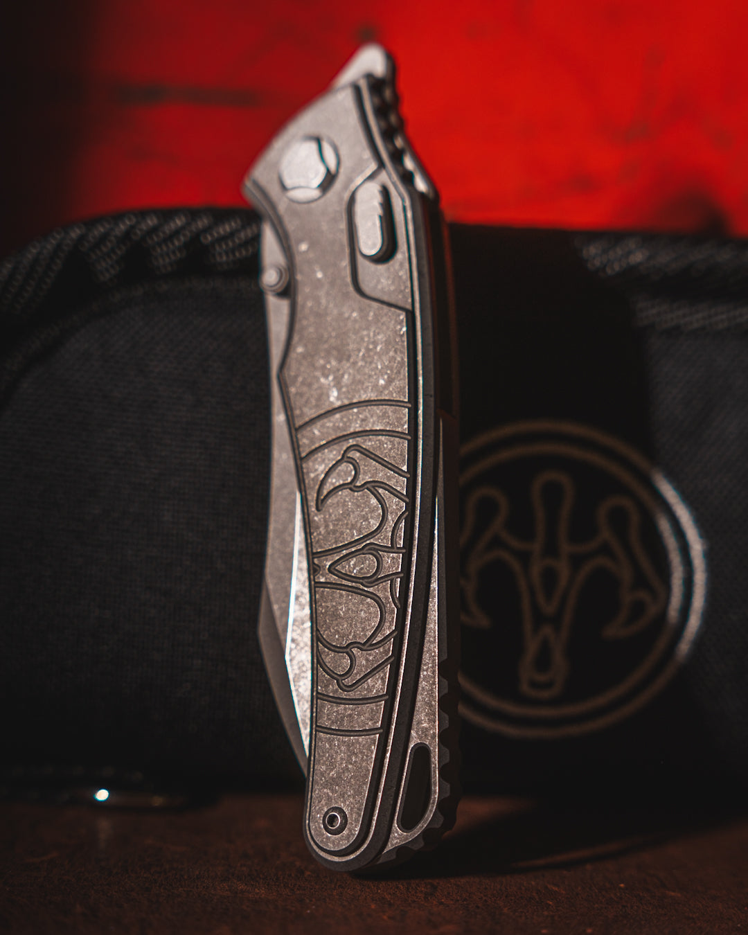 Hawk Knives-Hawk Knives Talon - Titanium - Tumbled M390 Blade-1-Urban Cutlery