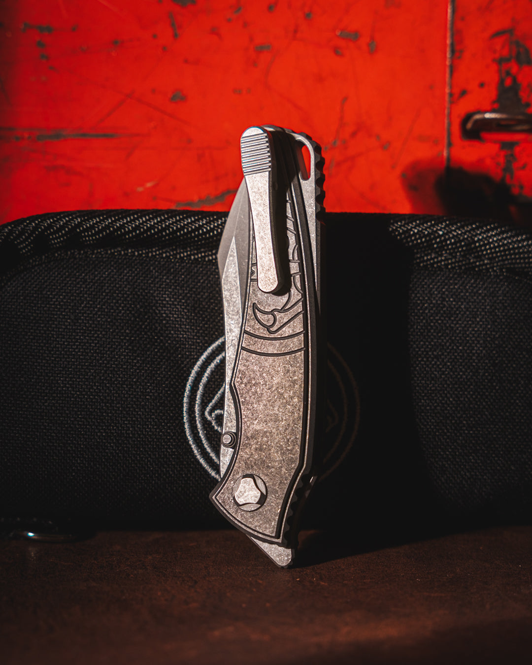 Hawk Knives-Hawk Knives Talon - Titanium - Tumbled M390 Blade-3-Urban Cutlery