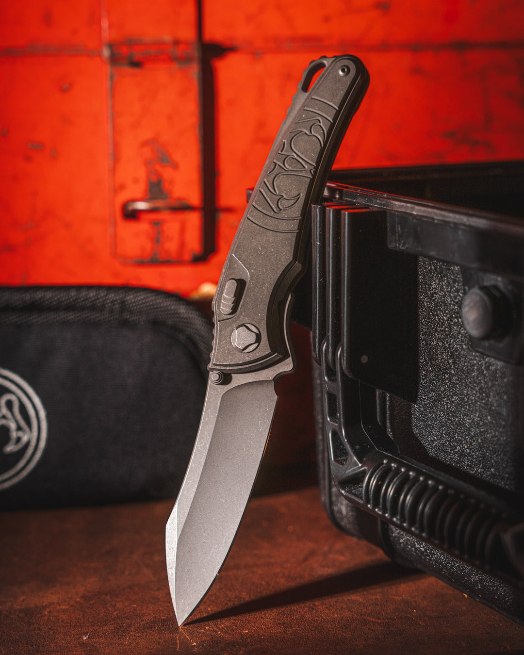 Hawk Knives-Hawk Knives Talon - Titanium - Tumbled M390 Blade-5-Urban Cutlery