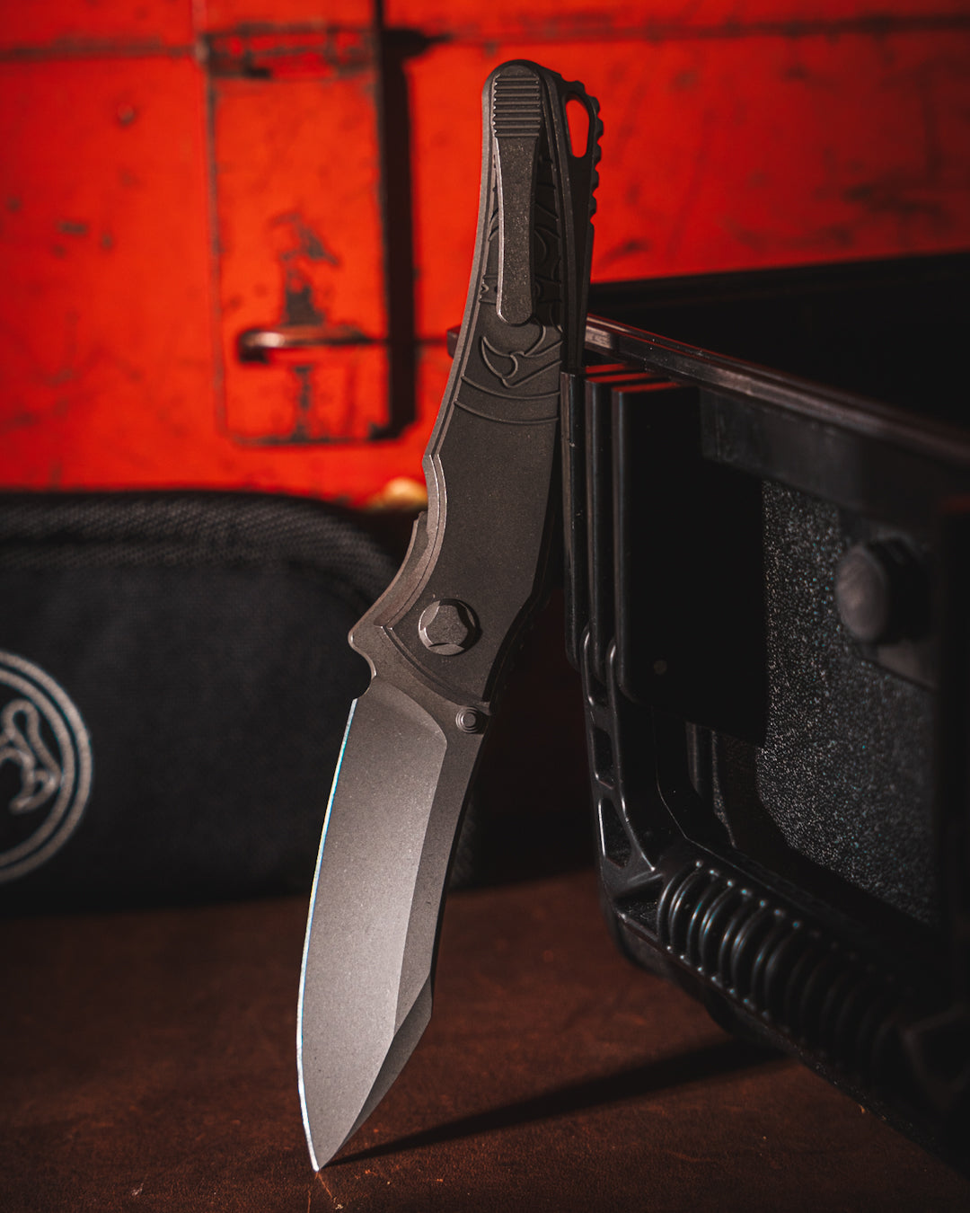 Hawk Knives-Hawk Knives Talon - Titanium - Tumbled M390 Blade-6-Urban Cutlery