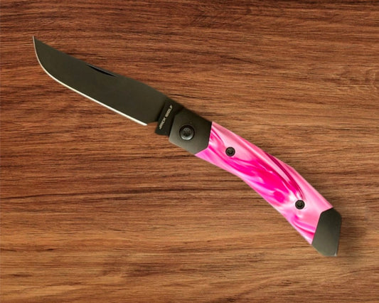 Jack Wolf Knives - MINI CYBORG JACK - KIRINITE COSMIC PINK DLC