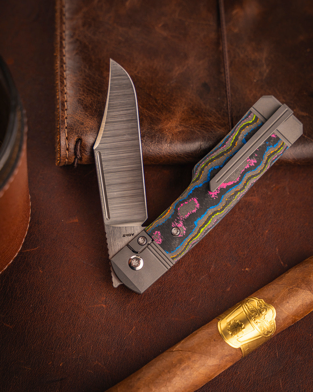 Jack Wolf Knives - GUNSLINGER JACK - CAMOCARBON 80S