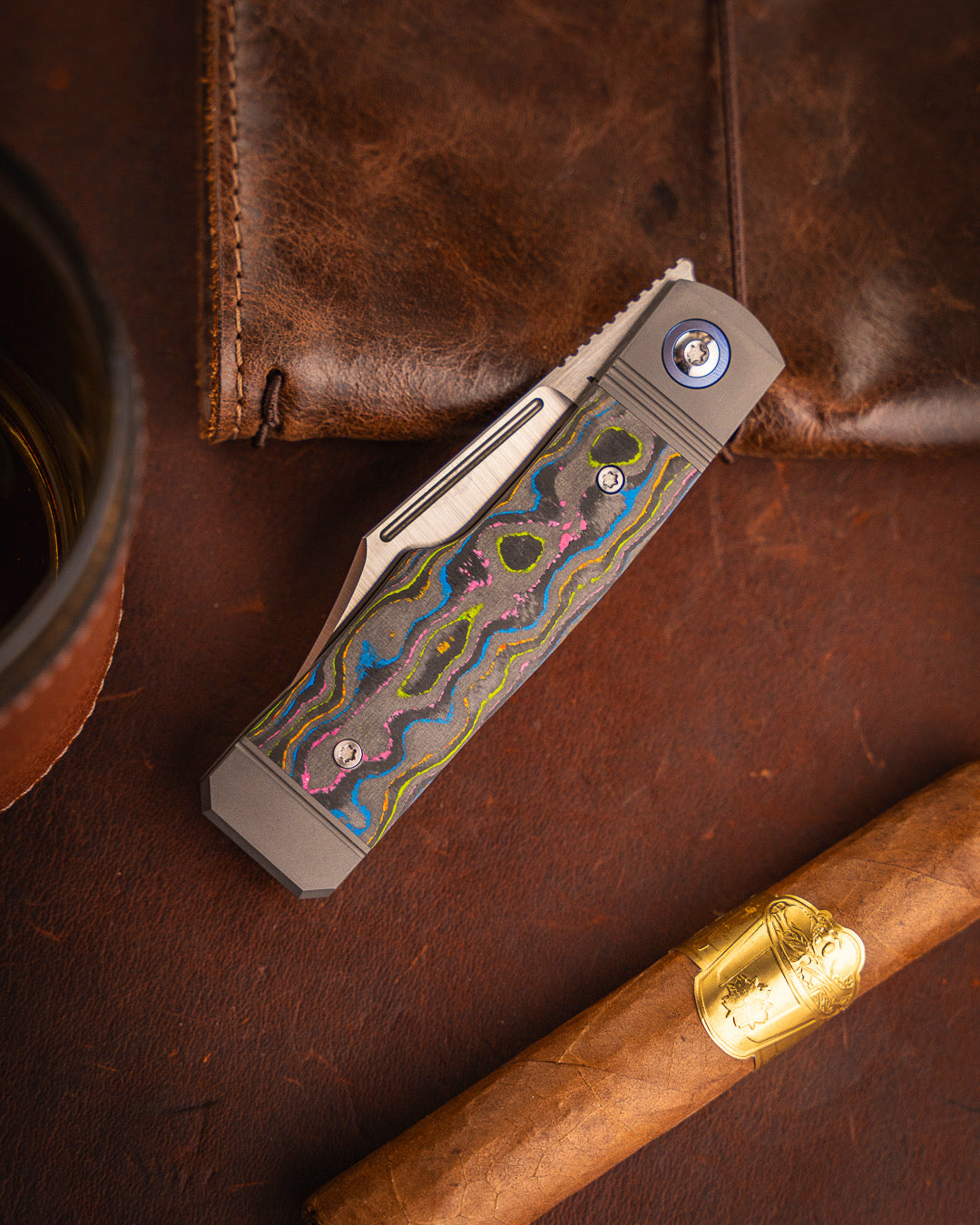 Jack Wolf Knives - GUNSLINGER JACK - CAMOCARBON 80S