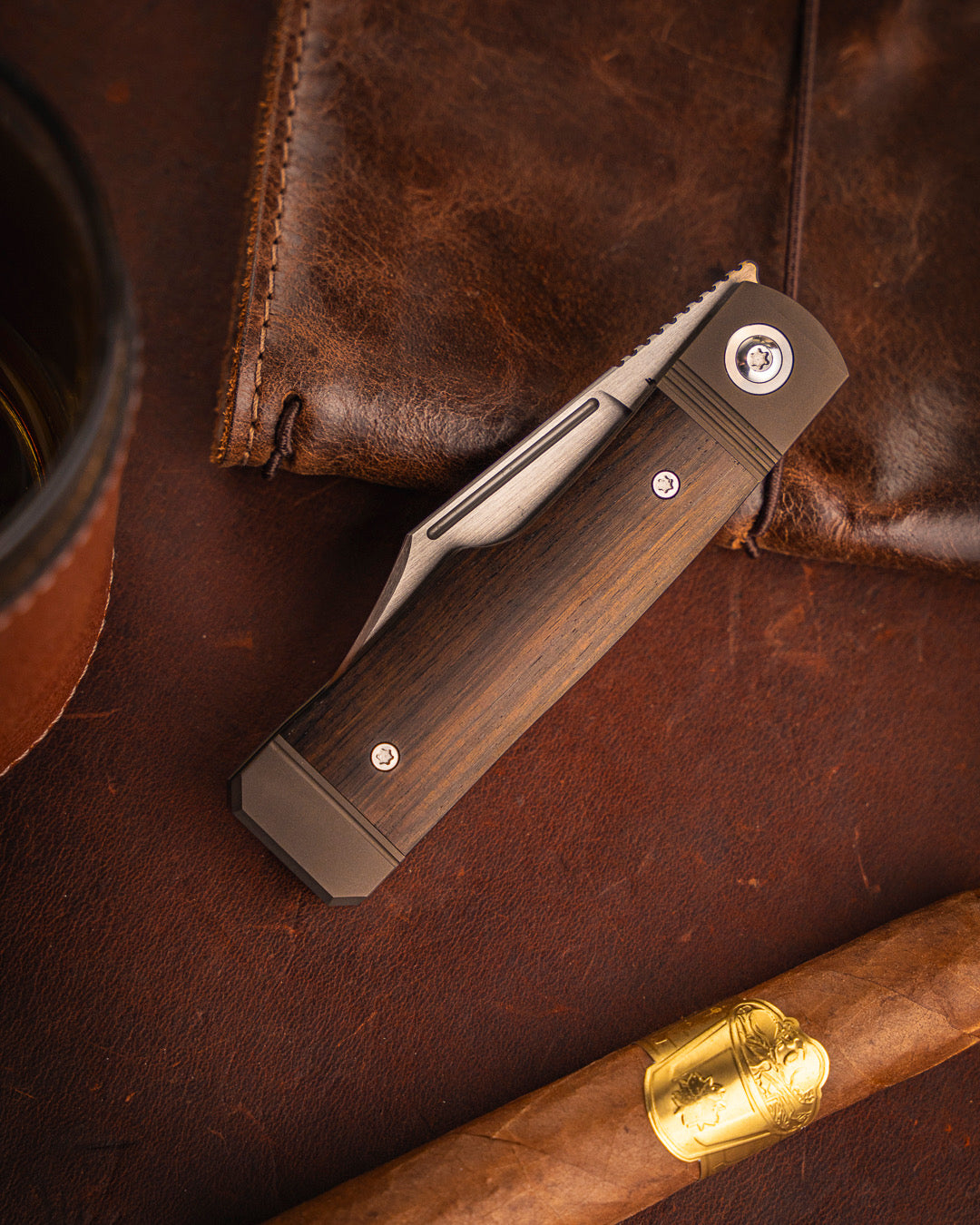 Jack Wolf Knives - GUNSLINGER JACK - EBONY WOOD