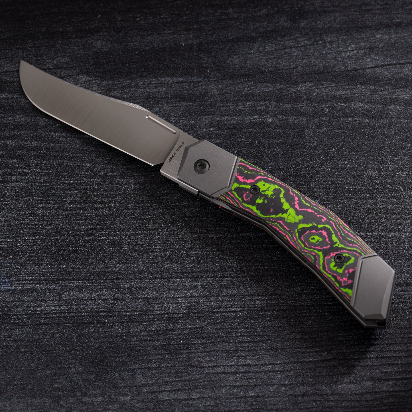 Jack Wolf Knives - BIONIC JACK - CAMOCARBON WATERMELON SUGAR Urban Cutlery & Lifestyle Shoppe