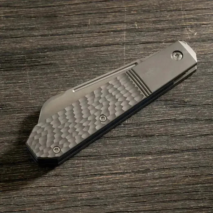 Jack Wolf Knives-Jack Wolf Knives - AFTER HOURS JACK - TITANIUM JIGGED HAND SATIN-Urban Cutlery