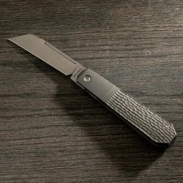 Jack Wolf Knives-Jack Wolf Knives - AFTER HOURS JACK - TITANIUM JIGGED HAND SATIN-Urban Cutlery