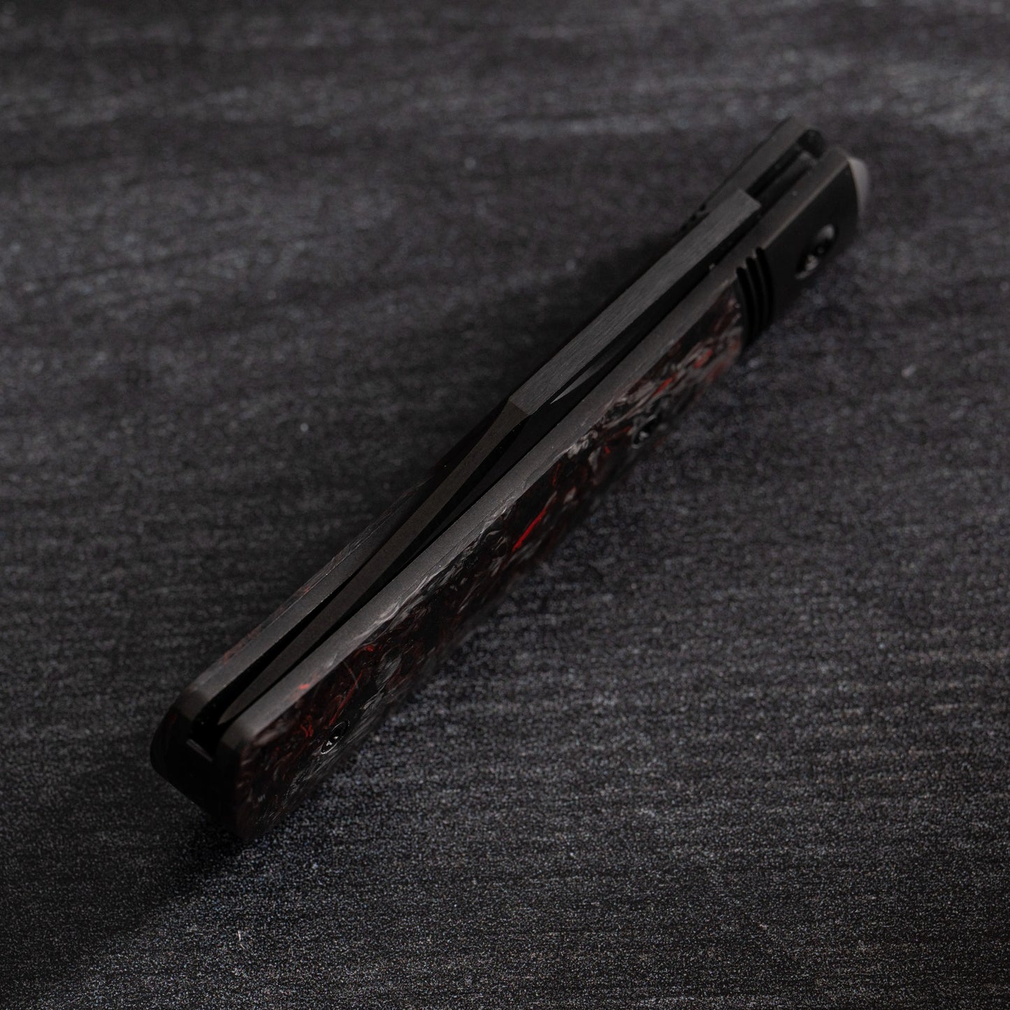 Jack Wolf Knives-Jack Wolf Knives - BENNY'S CLIP - FAT CARBON DARK MATTER RED DLC-5-Urban Cutlery