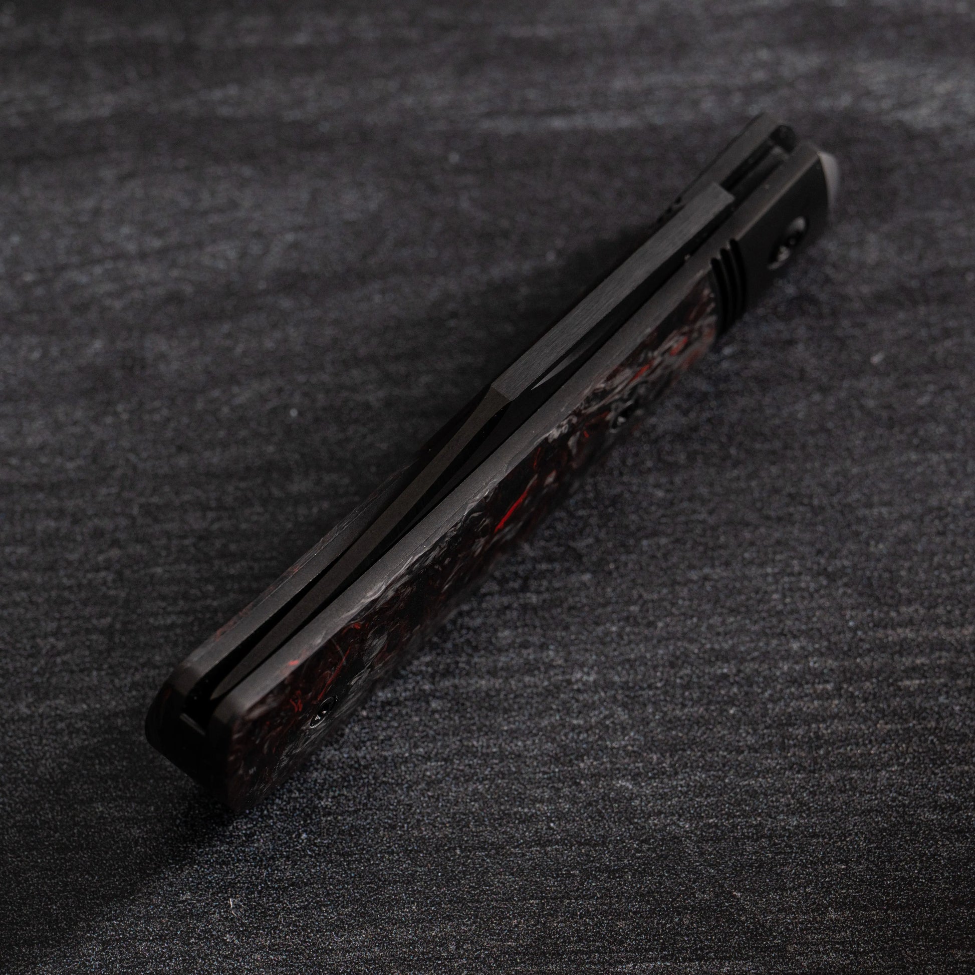 Jack Wolf Knives-Jack Wolf Knives - BENNY'S CLIP - FAT CARBON DARK MATTER RED DLC-Urban Cutlery