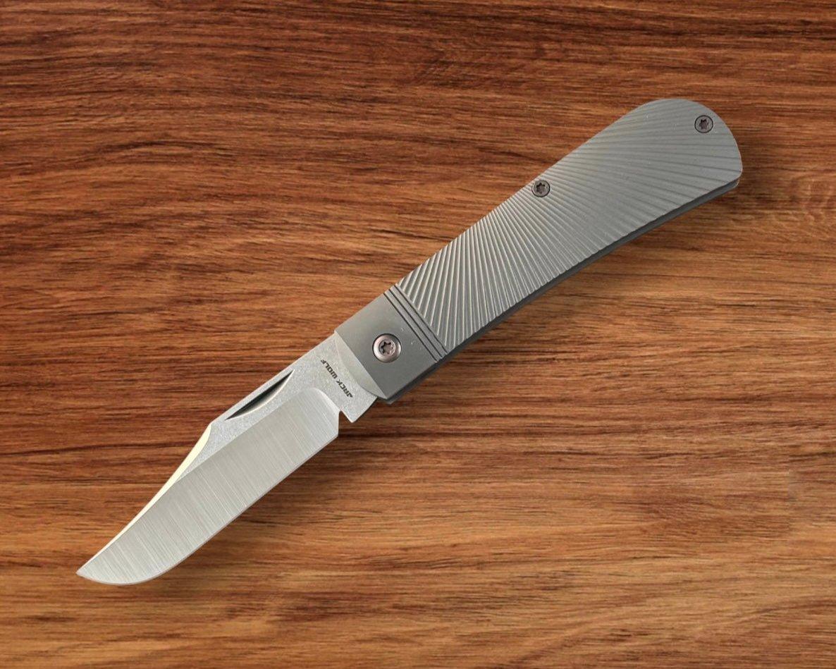 Jack Wolf Knives-Jack Wolf Knives - BENNY'S CLIP - TITANIUM STARBURST - w/ FREE Tumbler-1-Urban Cutlery