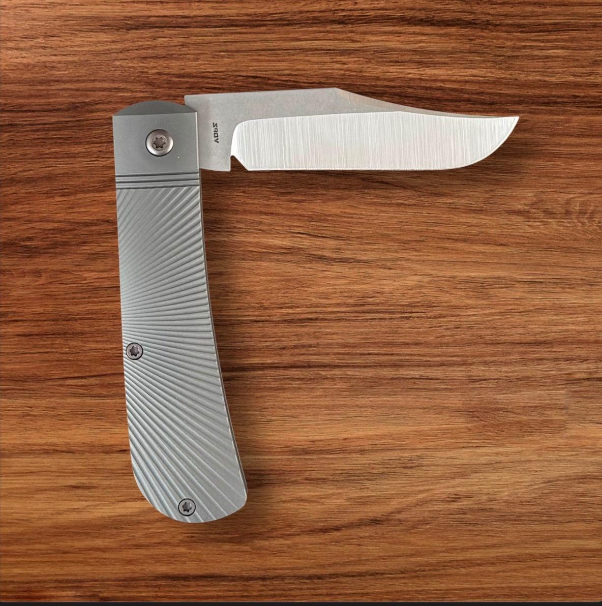 Jack Wolf Knives-Jack Wolf Knives - BENNY'S CLIP - TITANIUM STARBURST - w/ FREE Tumbler-4-Urban Cutlery