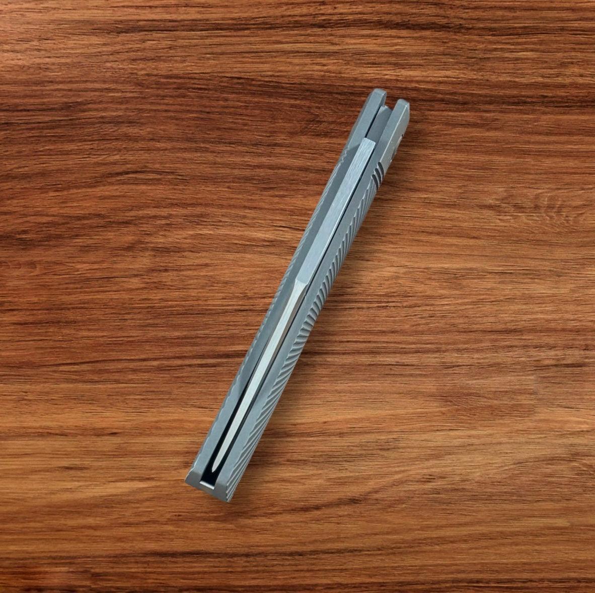 Jack Wolf Knives-Jack Wolf Knives - BENNY'S CLIP - TITANIUM STARBURST - w/ FREE Tumbler-7-Urban Cutlery