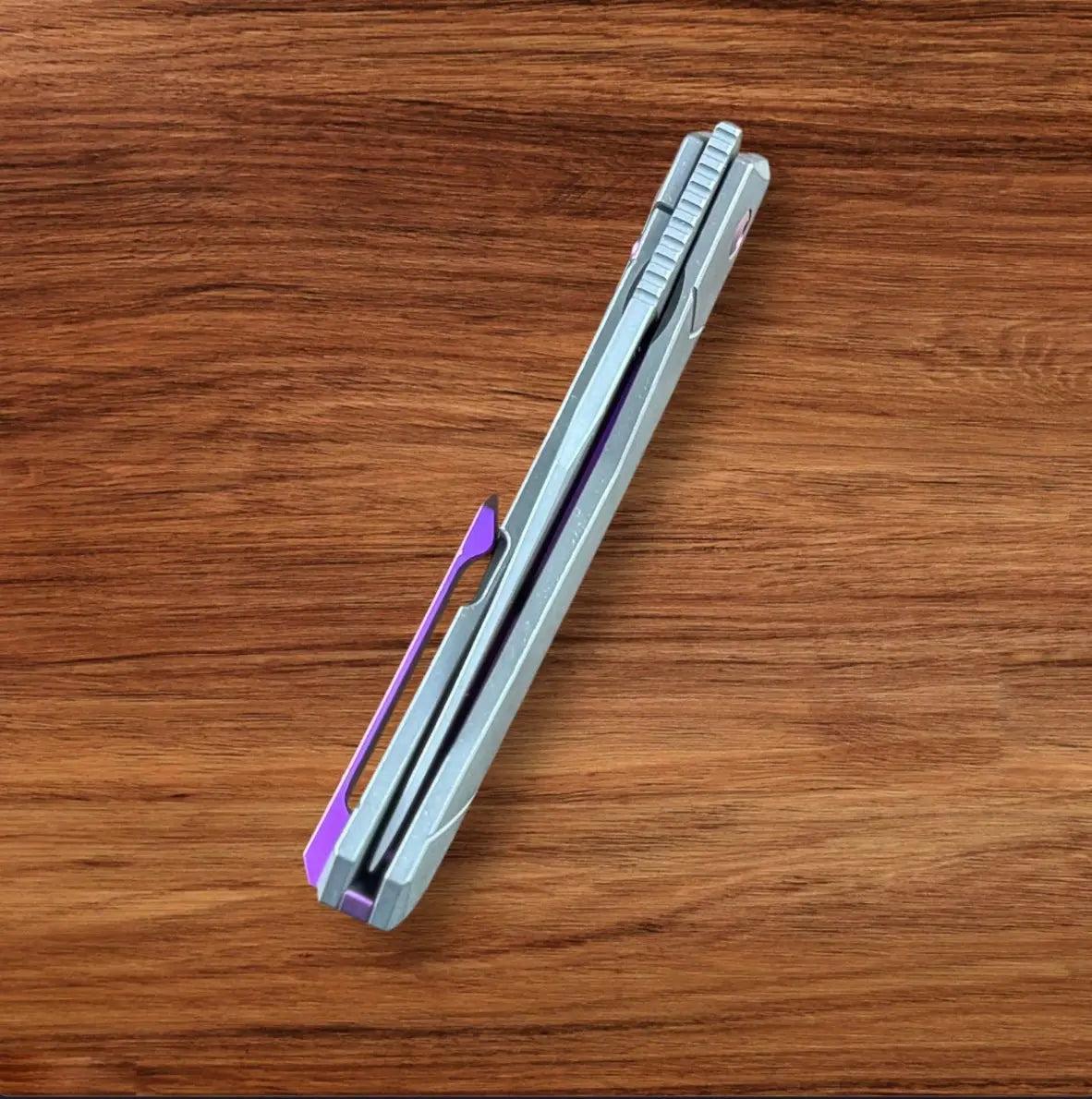 Jack Wolf Knives-Jack Wolf Knives - BIONIC JACK - TIITANIUM STONEWASHED - w/ FREE Skiff Bearings-7-Urban Cutlery