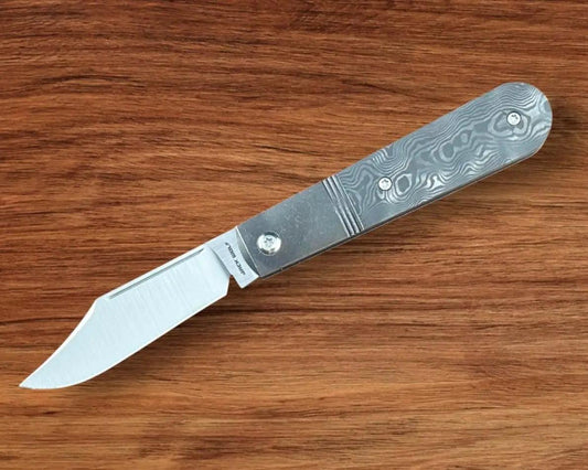 Jack Wolf Knives-Jack Wolf Knives - Big Bro Jack - FAT CARBON BLACK DUNES - w/ FREE Steel Bottle-Urban Cutlery
